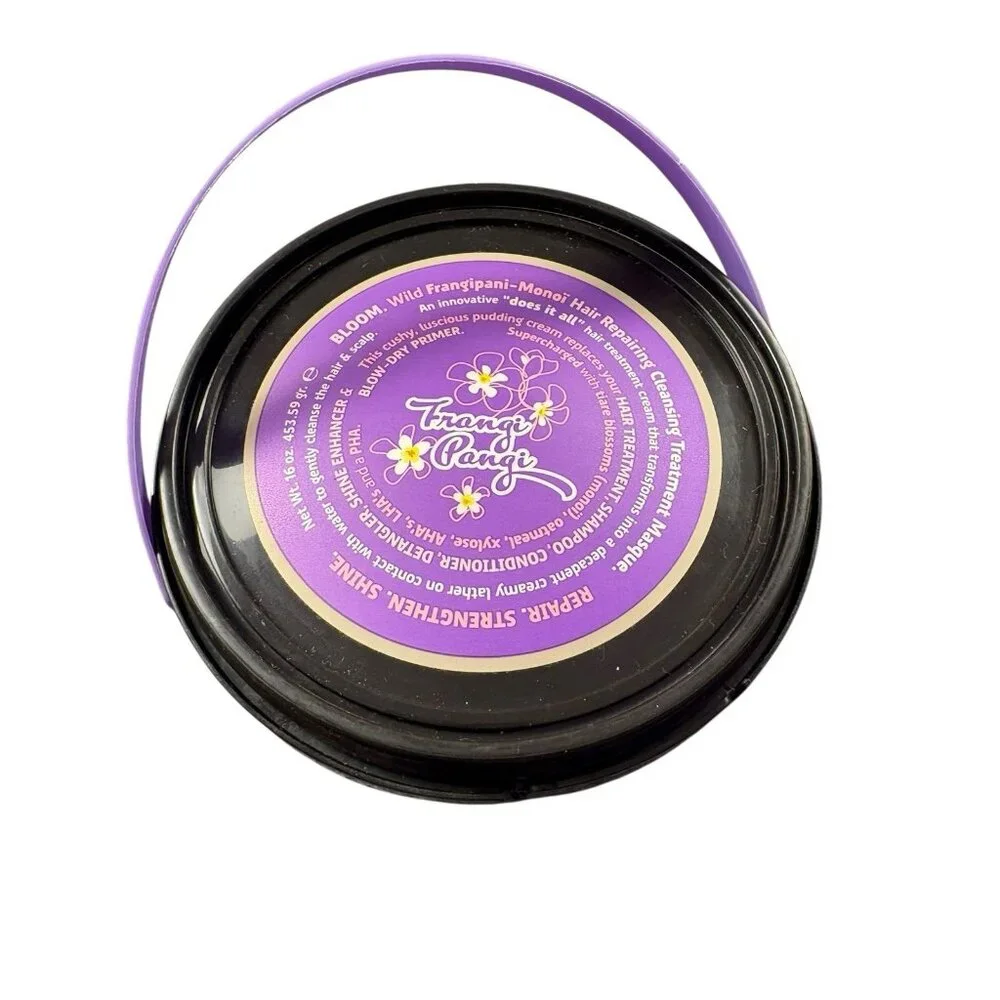 Trangi Pangi Bloom Wild Frangipani Monoi Hair Repair Masque 16 oz Sealed
